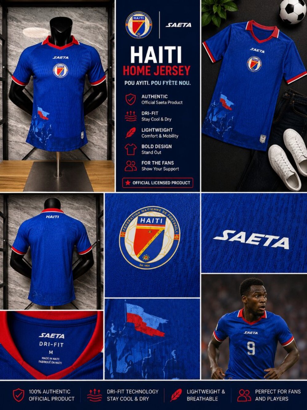 Haiti National Team Home Kit - 2026/2027